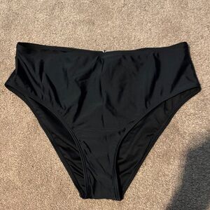 Cupshe Elegant Black Bikini Bottoms